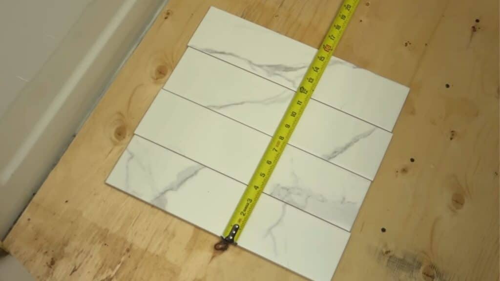 step one plan size using your tile grid