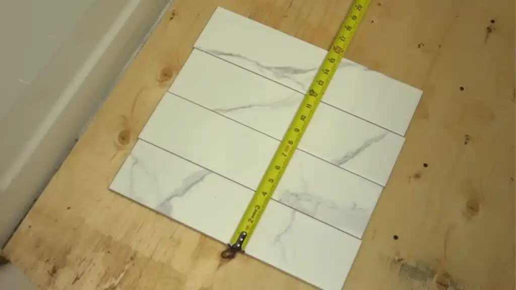 step one plan size using your tile grid