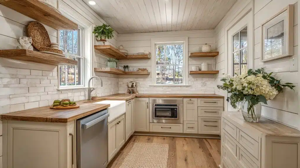 warm farmhouse kitchen