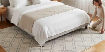 what size rug for full size bed fits right