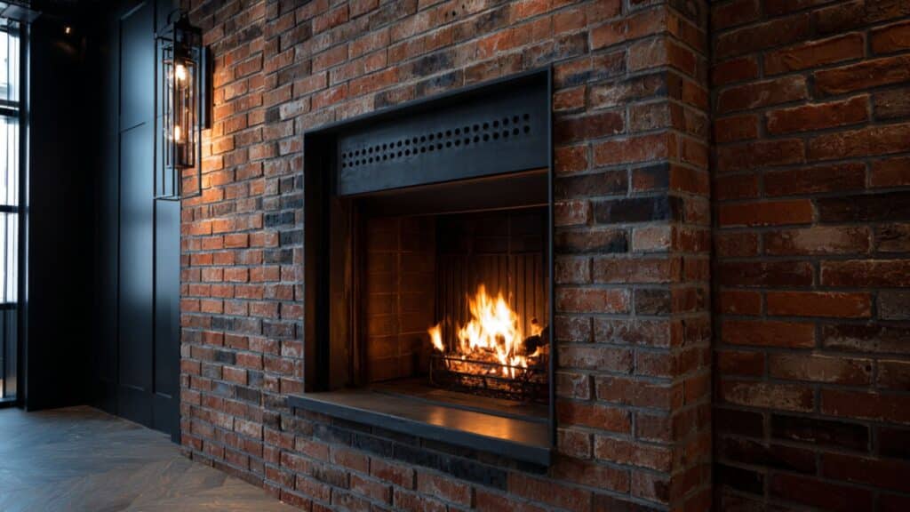 black metal trim for industrial style