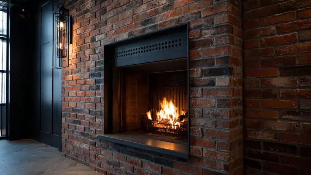 black metal trim for industrial style