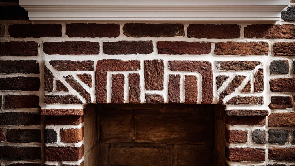 contrasting color mortar lines