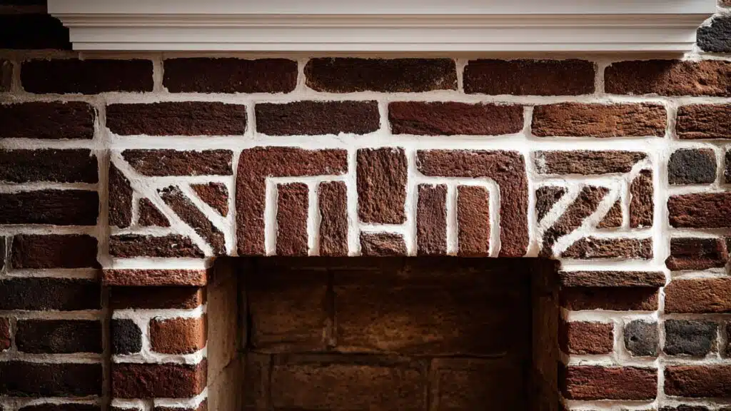 contrasting color mortar lines