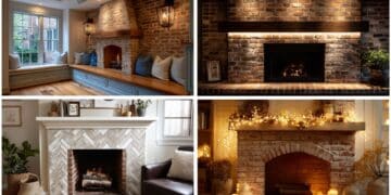 easy brick fireplace makeover ideas you ll love