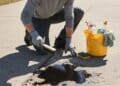 how to get oil stains out of concrete at home