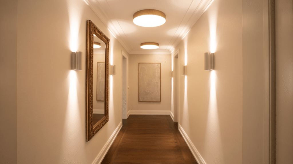 lighting idea narrow hallway