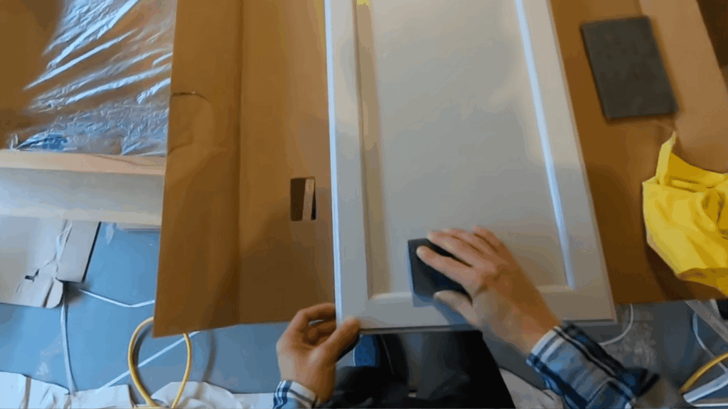 sand between coats and fix imperfections