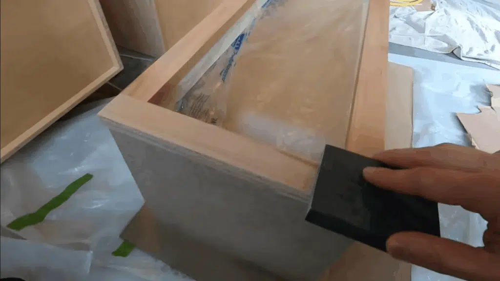 smooth the sealer coat