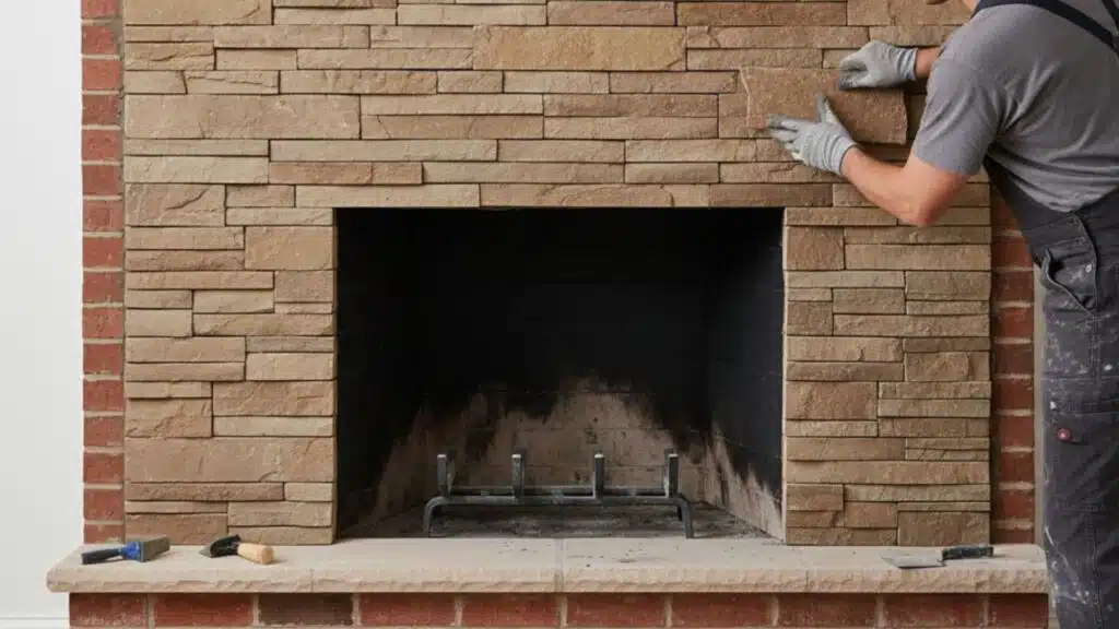 stone veneer overlay