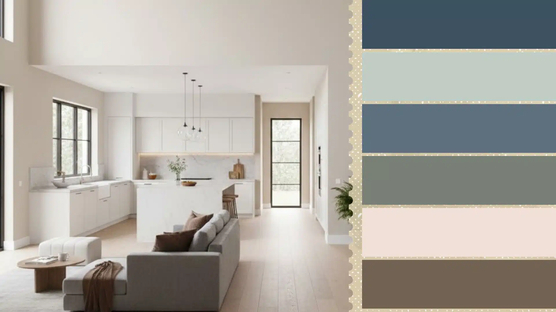 sw alabaster coordinating colors for every room