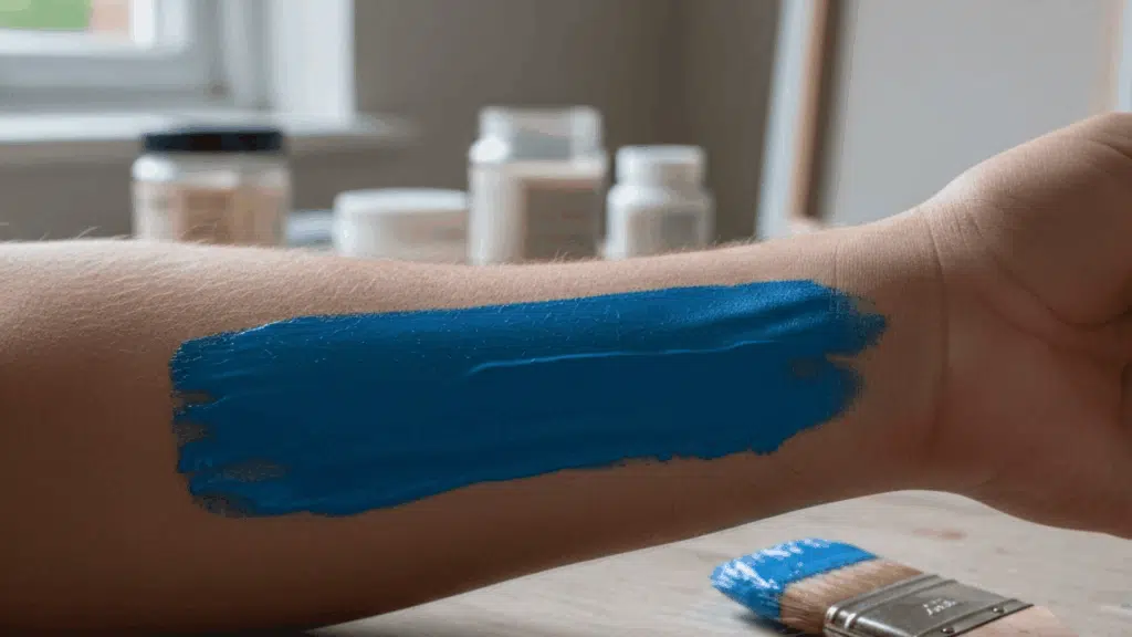 Is acrylic paint safe for skin