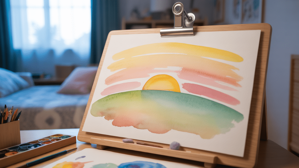 a sunrise over a hill