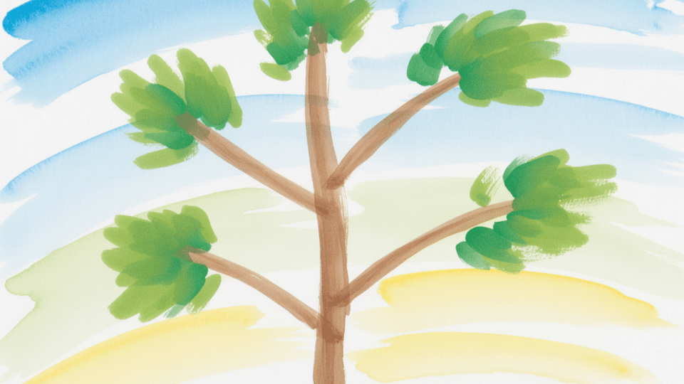 a young tree sprouting fresh leaves