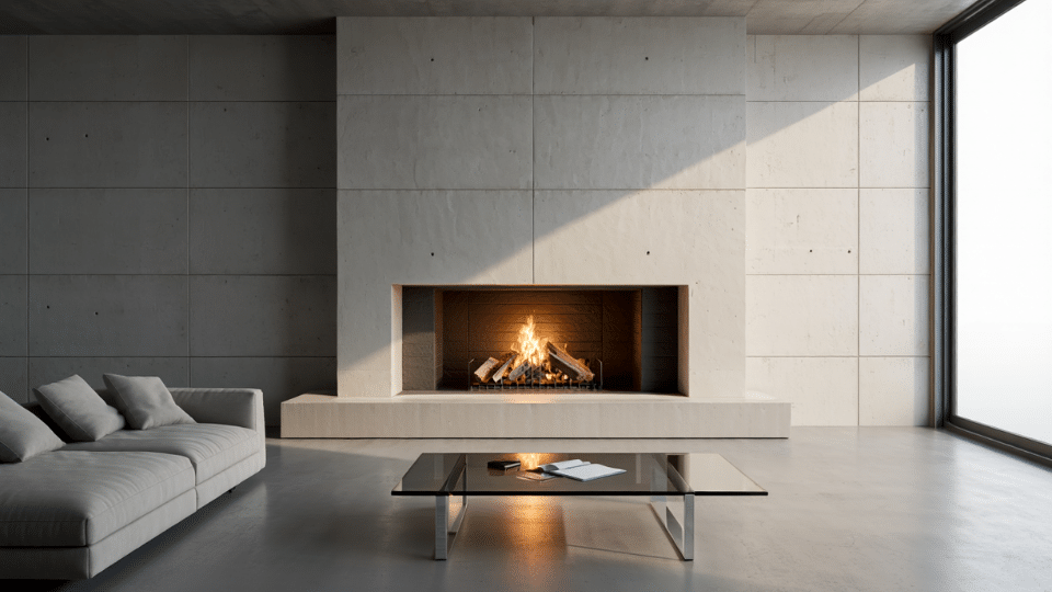 concrete veneer accent wall