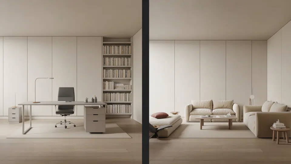 furniture organized by room