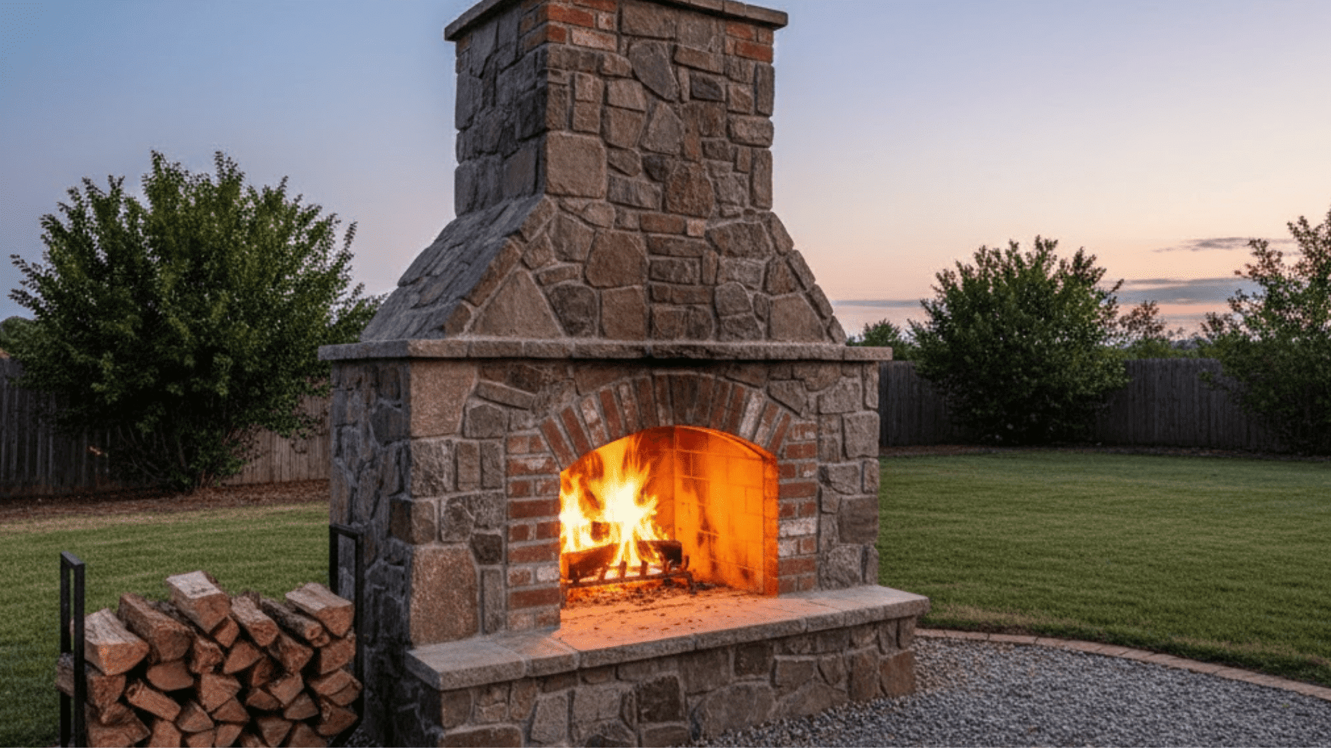 how to build an outdoor fireplace easily