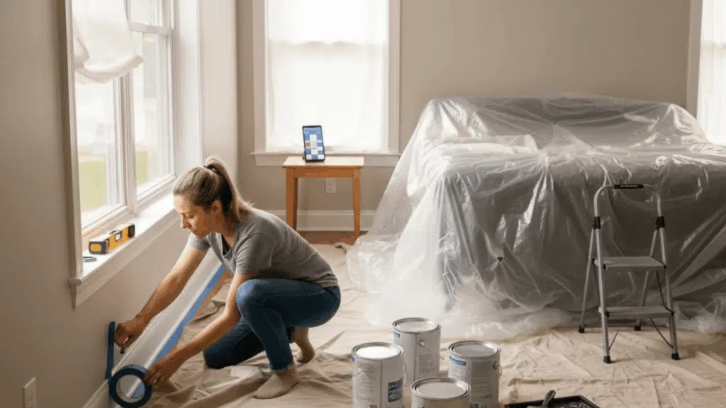 how to save money on interior painting