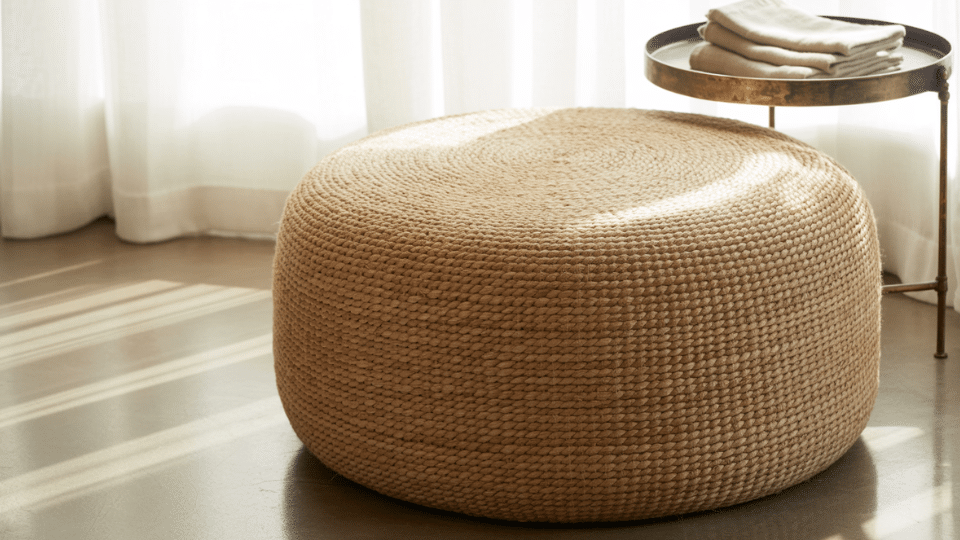 jute ottoman