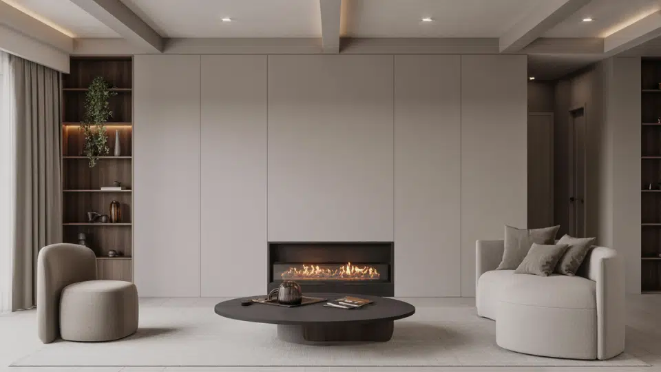 minimalist full wall panel system