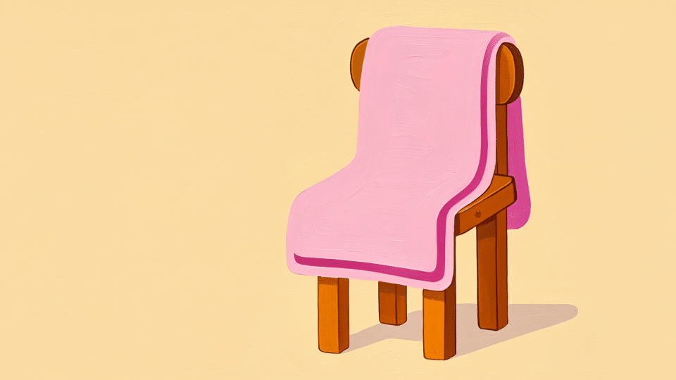 soft blanket on chair