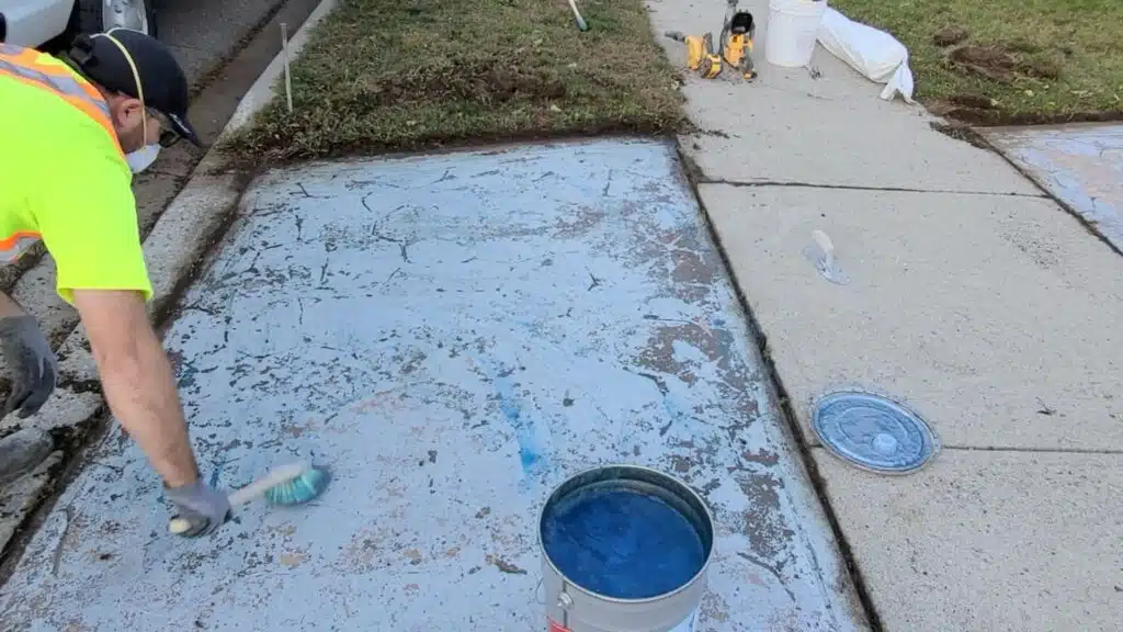 step 1 apply a thick coat of paint stripper